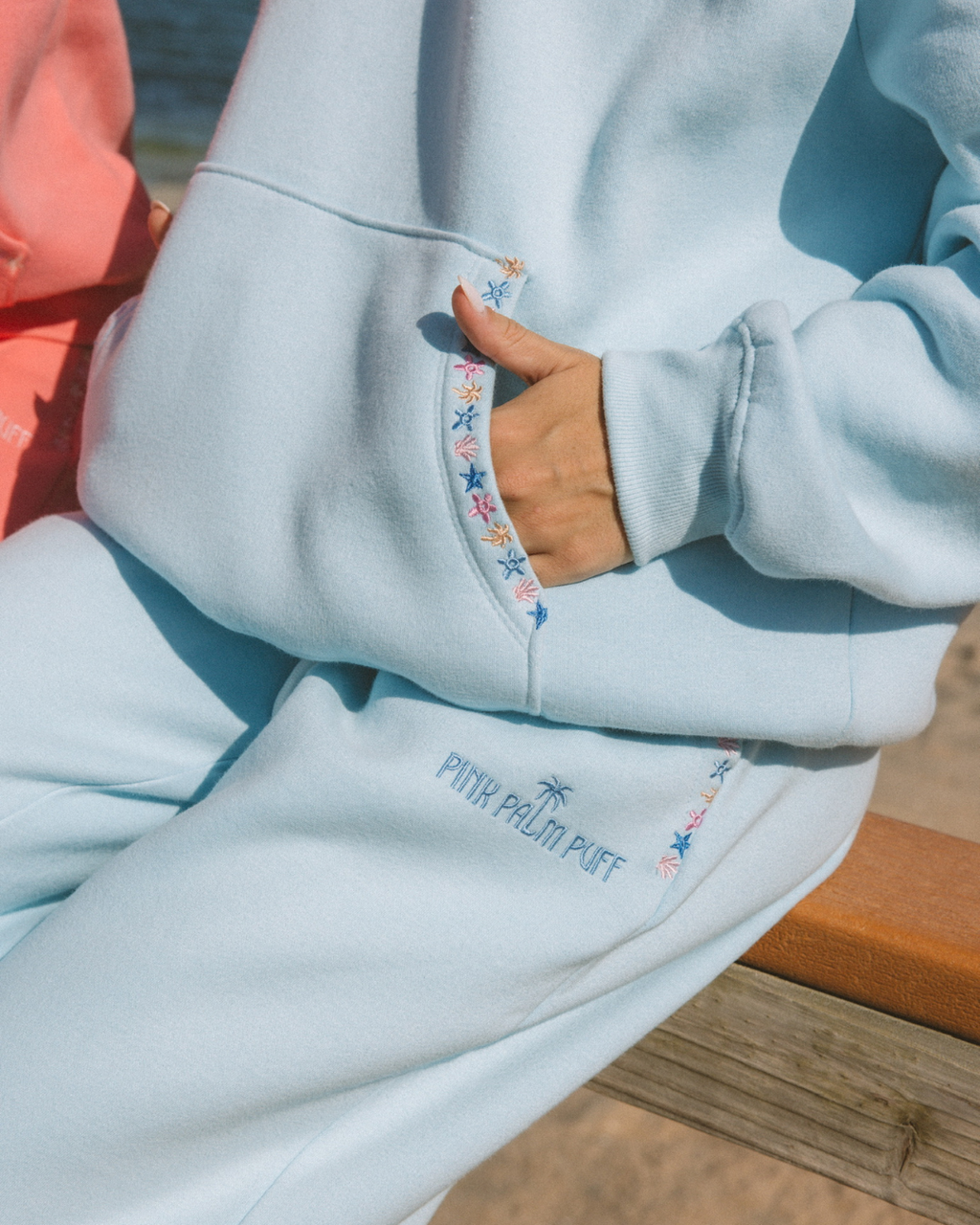 "Chase the Sun" Sweatpants in Sky Blue