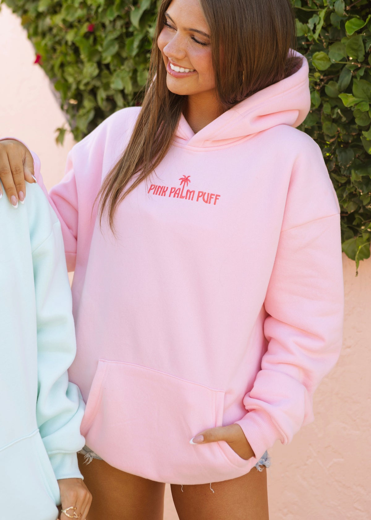 Classic Puff Hoodie in Pink