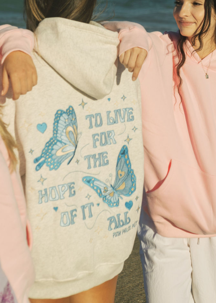 "To Live For the Hope of it All" Hoodie in Heather